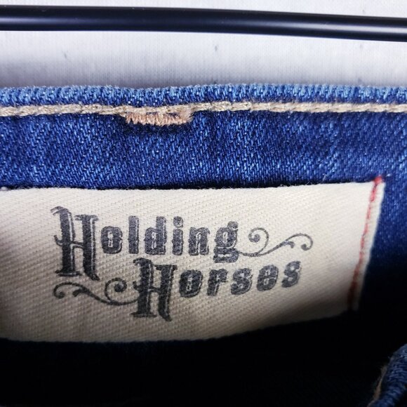 Anthropologie Holding Horses Flare Jeans Bell Bottom 70s Vibe High Waist size 29 - Picture 5 of 13